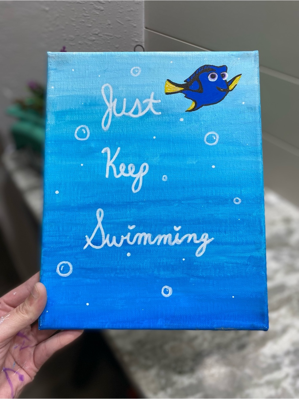 Hand-Crafted Disney Canvas Art - Picture 1 of 6